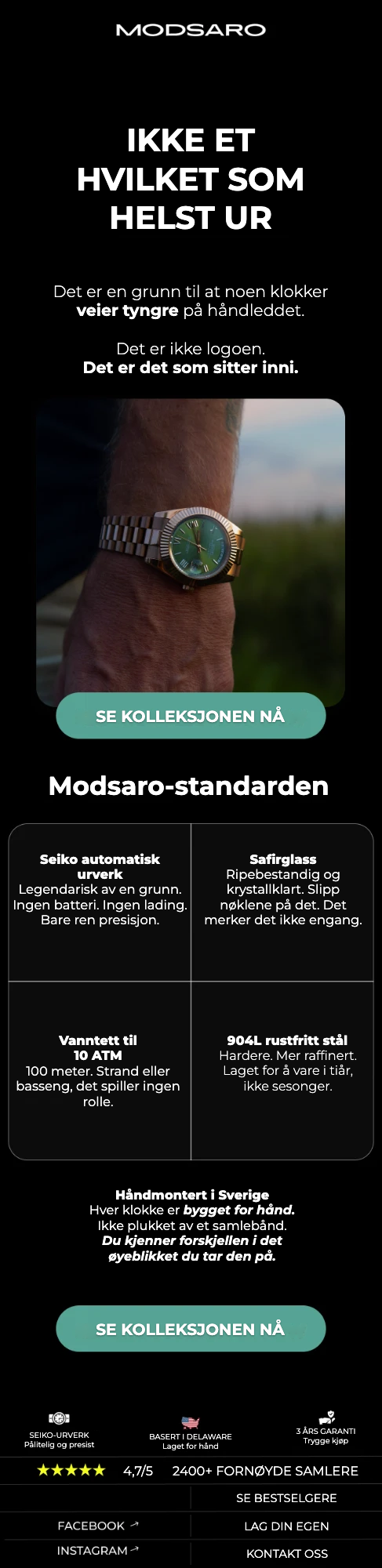 Modsaro — kampanje